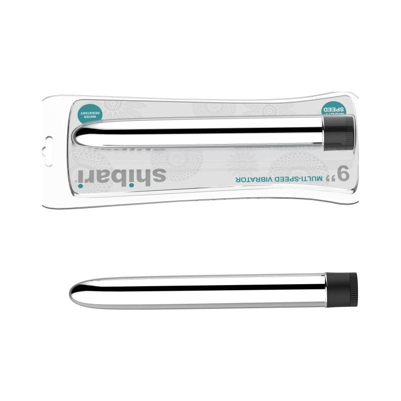 Shibari Multi - Speed Vibrator 9in Silver - Adult Toys