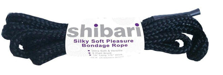 Shibari Rope Silky Soft Bondage 5m Black - Naughty by Nature Adult Store