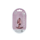Shots Toys Ouch! Medium Anal Plug – Rose Gold Silicone Butt Plug - ANAL TOYS