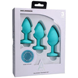 Silicone Anal Trainer Set 3 Pc Teal - Naughty by Nature Adult Store