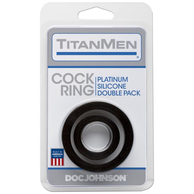 Silicone Cock Rings Double Pk Black - Naughty by Nature Adult Store