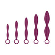 Silicone Dilator Set Purple Kit Five Sizes For Gentle Insertion - KEGEL TOYS