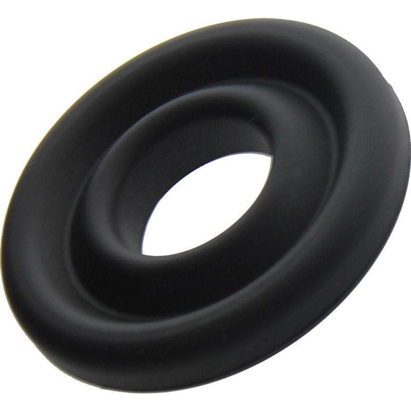 Silicone Donut Cushion Black for Pump Cylinder 2.15in - 2.5in Dia - Naughty by Nature Adult Store