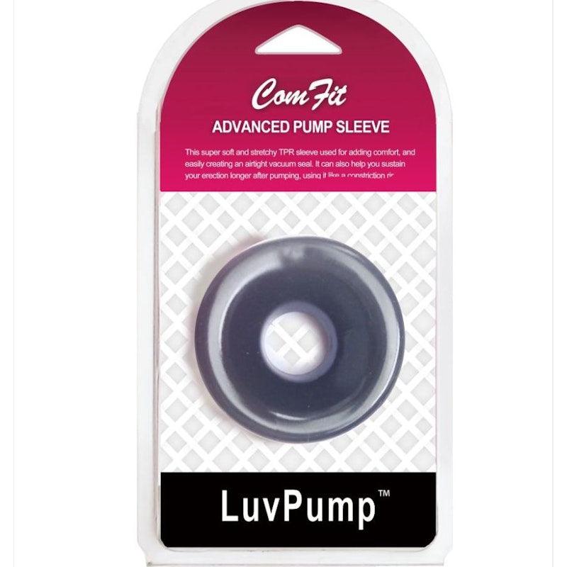 Silicone Donut Cushion Black for Pump Cylinder 2.15in - 2.5in Dia - Adult Toys