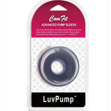 Silicone Donut Cushion Black for Pump Cylinder 2.15in - 2.5in Dia - Adult Toys
