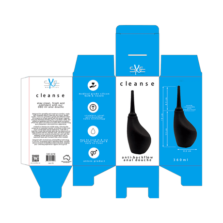Silicone Ergonomic Anti - Backflow Douche 360ml - Adult Toys