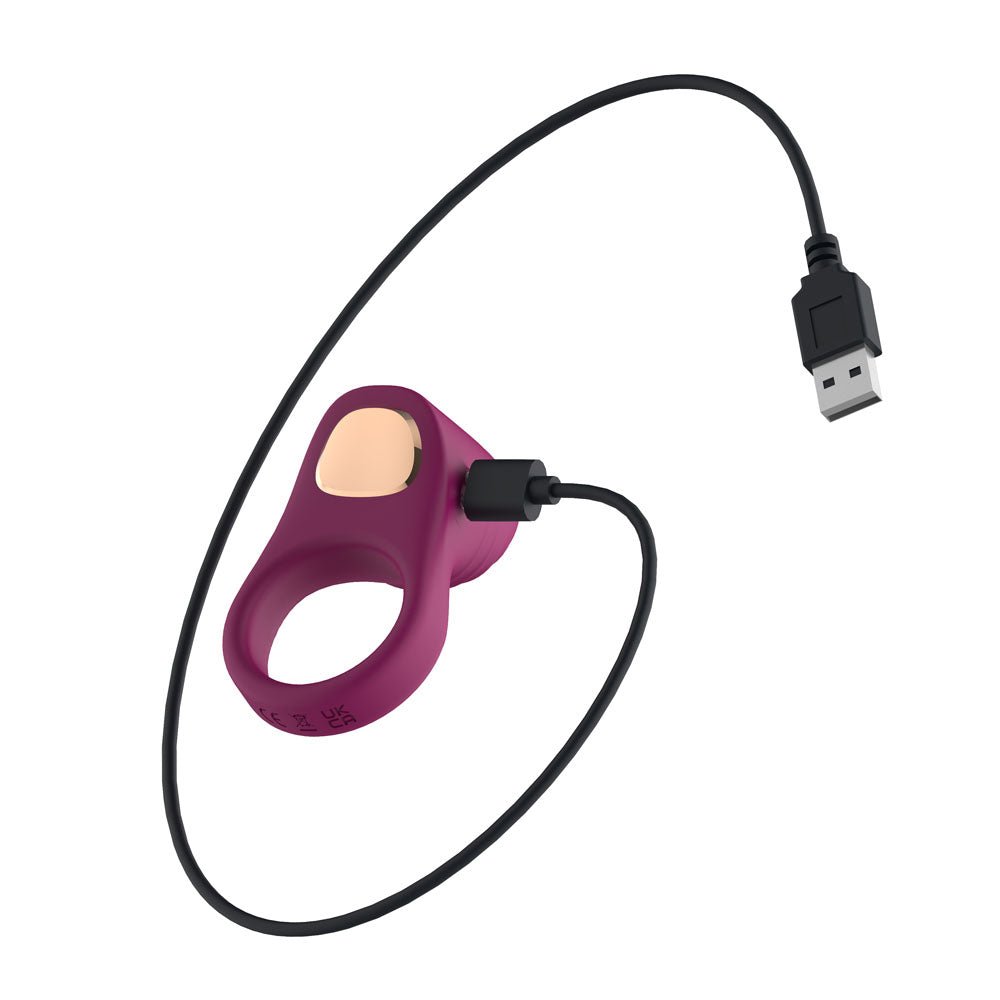 Silicone Vibrating Cock Ring USB Rechargeable - COCK RINGS