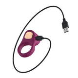 Silicone Vibrating Cock Ring USB Rechargeable - COCK RINGS