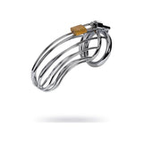 Silver Metal Birdcage Cock Cage - Adult Toys
