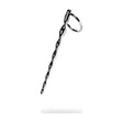 Silver Metal Braided Urethral Plug w Replaceable Ring - Adult Toys