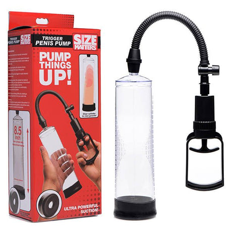 Size Matters Trigger Penis Pump - Clear Penis Pump - PUMPS
