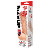Size Up 1 Inch See - Thru Stretch Penis Extender - Clear 2.5 cm (1'') Penis Extension Sleeve - SLEEVES
