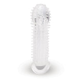 Size Up 1.5 Inch See - Thru Stretch Penis Extender - Clear 3.8 cm (1.5'') Penis Extension Sleeve - SLEEVES