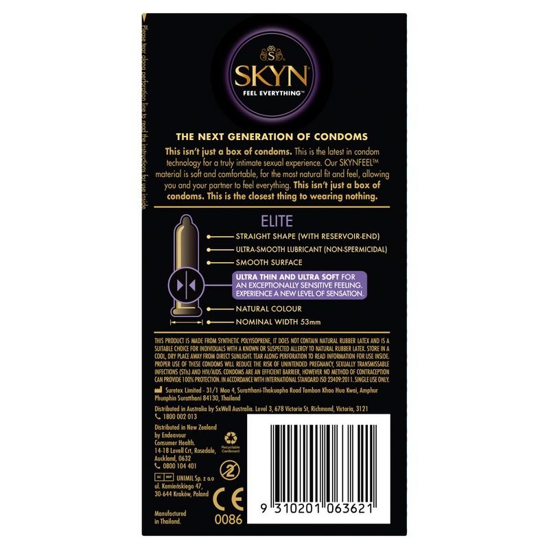 SKYN Elite Condoms 6 - Lotions & Potions