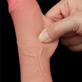 Sliding Skin Dual Layer Dong - Flesh (7.5'') with Flexible Skin - DONGS