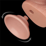 Sliding Skin Dual Layer Dong - Flesh (7.5'') with Flexible Skin - DONGS