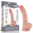 Sliding Skin Dual Layer Dong - Flesh (7.5'') with Flexible Skin - DONGS