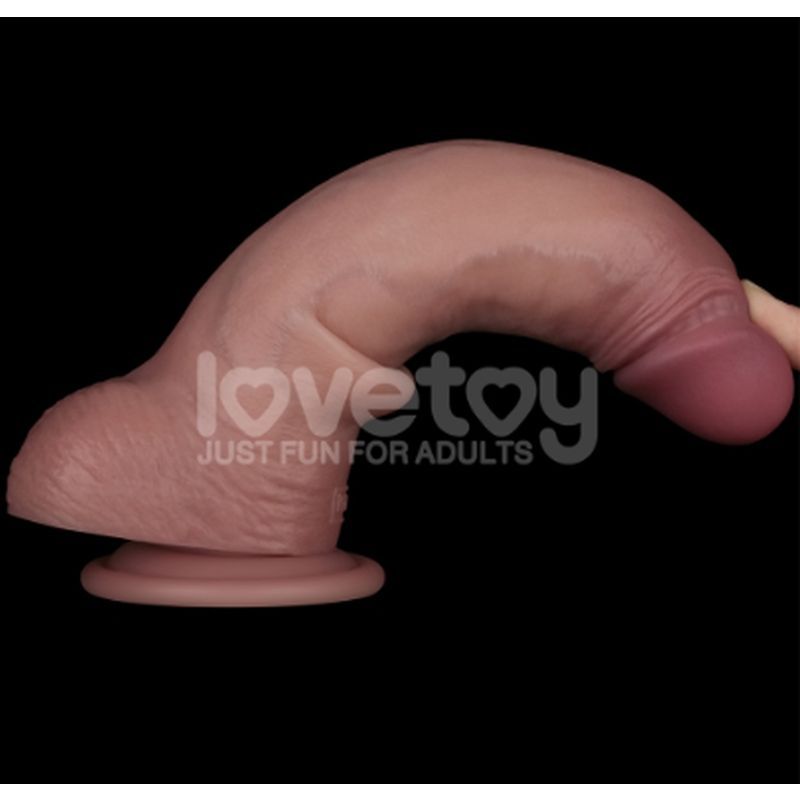 Sliding Skin Pro Dual Layer Silicone Dong 8.5in - Adult Toys