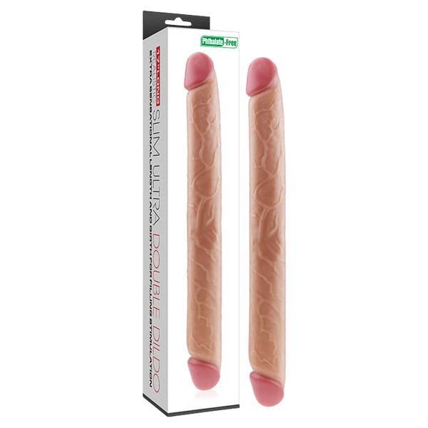 Slim Ultra Double Dildo - Flesh (17'') Double Dong - DONGS