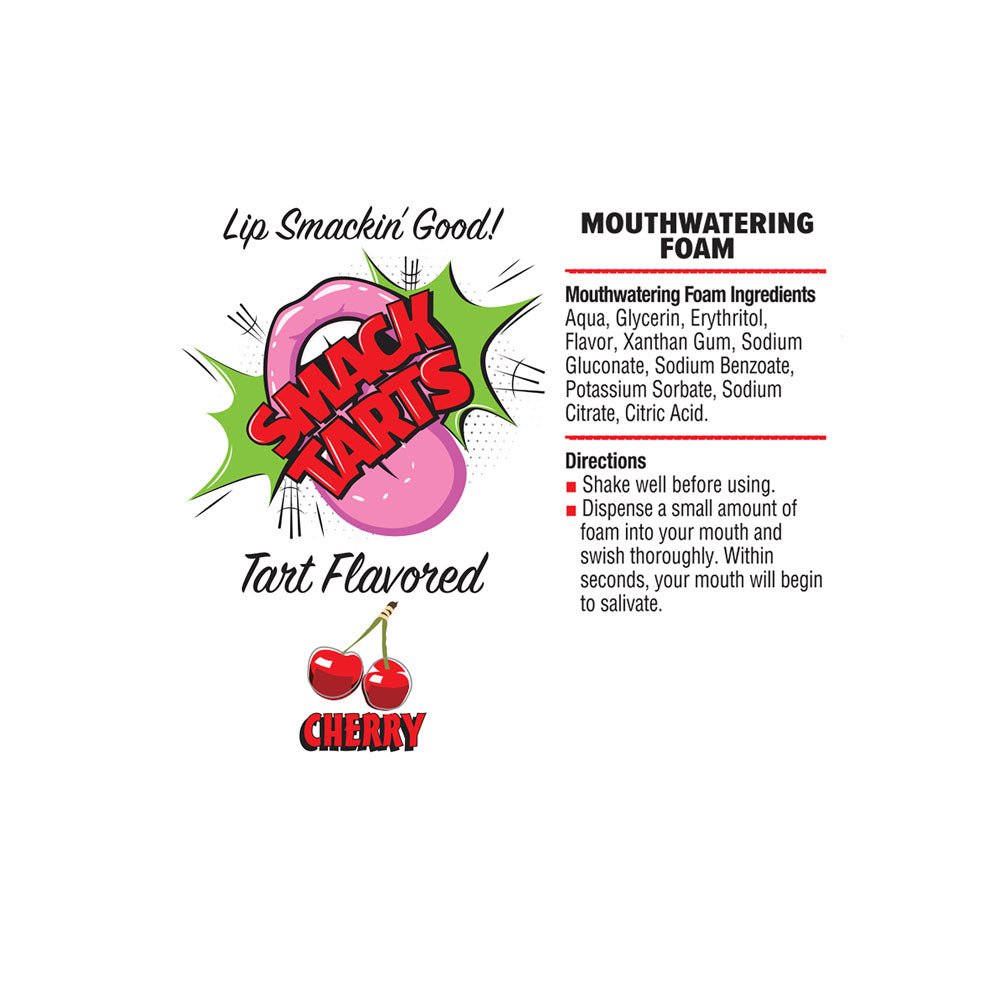 Smack Tarts Mouthwatering Foam Cherry Cherry Flavoured 80 Ml - LOTIONS & LUBES