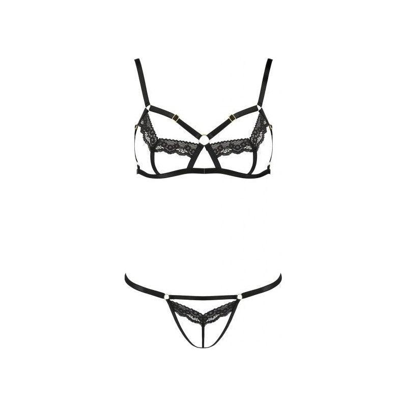 Solon 2 Pc Set Black - Lingerie