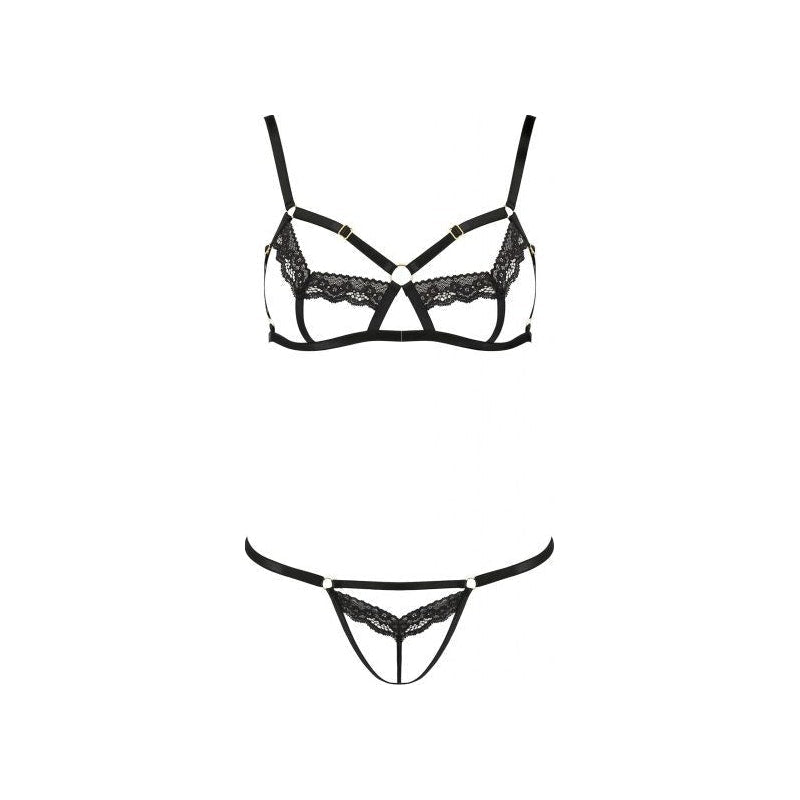 Solon 2 Pc Set Black - Lingerie