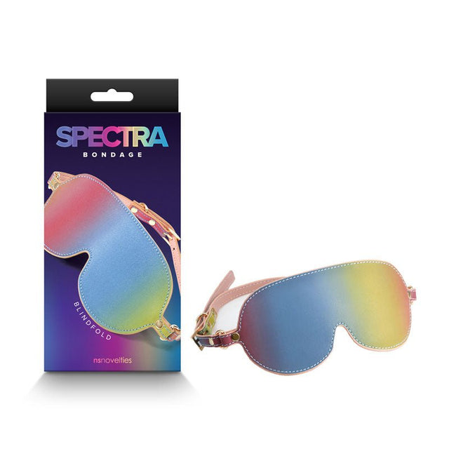 Spectra Bondage Blindfold - Rainbow - Rainbow Eye Restraint - BONDAGE - TOYS