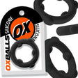 Spinner Silicone Cock Ring Black - Adult Toys
