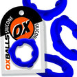 Spinner Silicone Cock Ring Blue - Adult Toys
