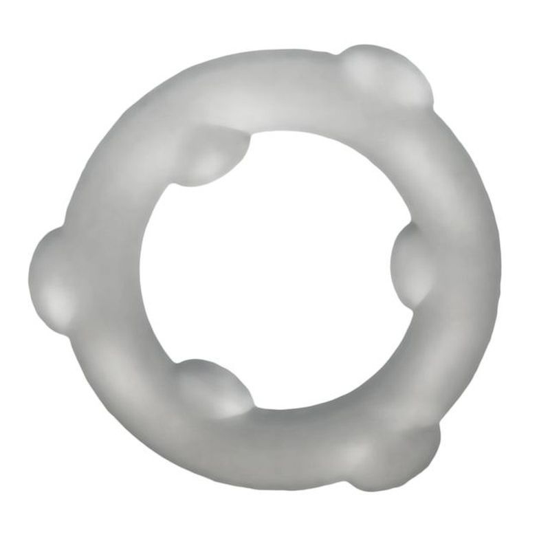 Spinner Silicone Cock Ring Clear - cock ring