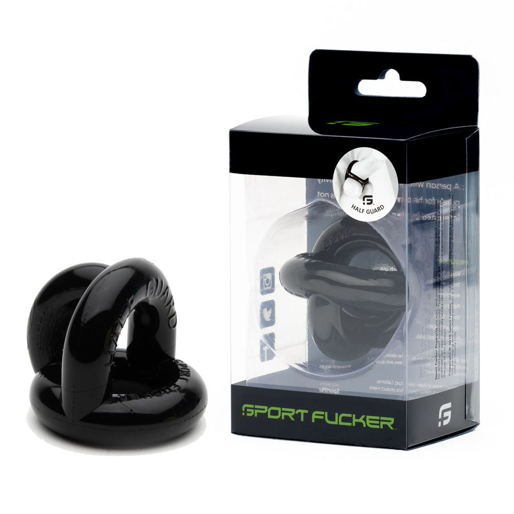 Sport Fucker Half Guard - Black Cock Ring - COCK RINGS