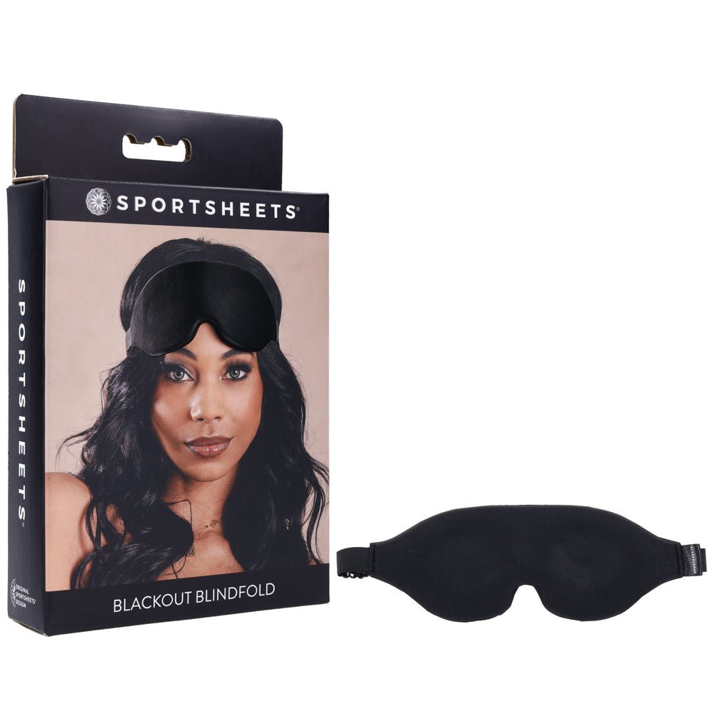 Sportsheets Blackout Blindfold – Memory Foam Eye Mask for Sensory Play - BONDAGE - TOYS