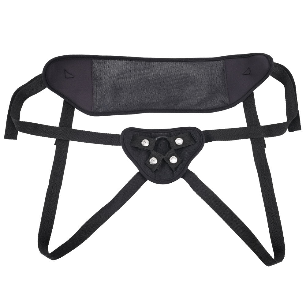 SPORTSHEETS Breathable Strap On - Black Adjustable Strap - On Harness (No Probe Included) - STRAP - ONS