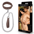 Sportsheets Dawn Dream Tan Adjustable Collar And Leash Restraint Set - BONDAGE-TOYS