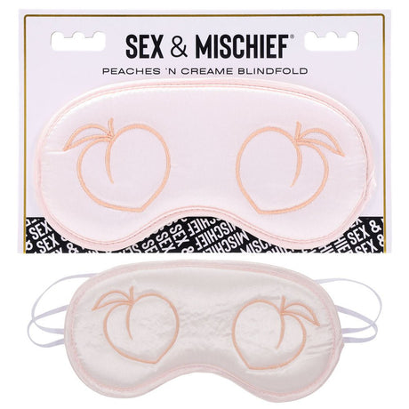 Sportsheets Peaches n CreaMe Satin Blindfold – Padded Eye Mask - BONDAGE - TOYS