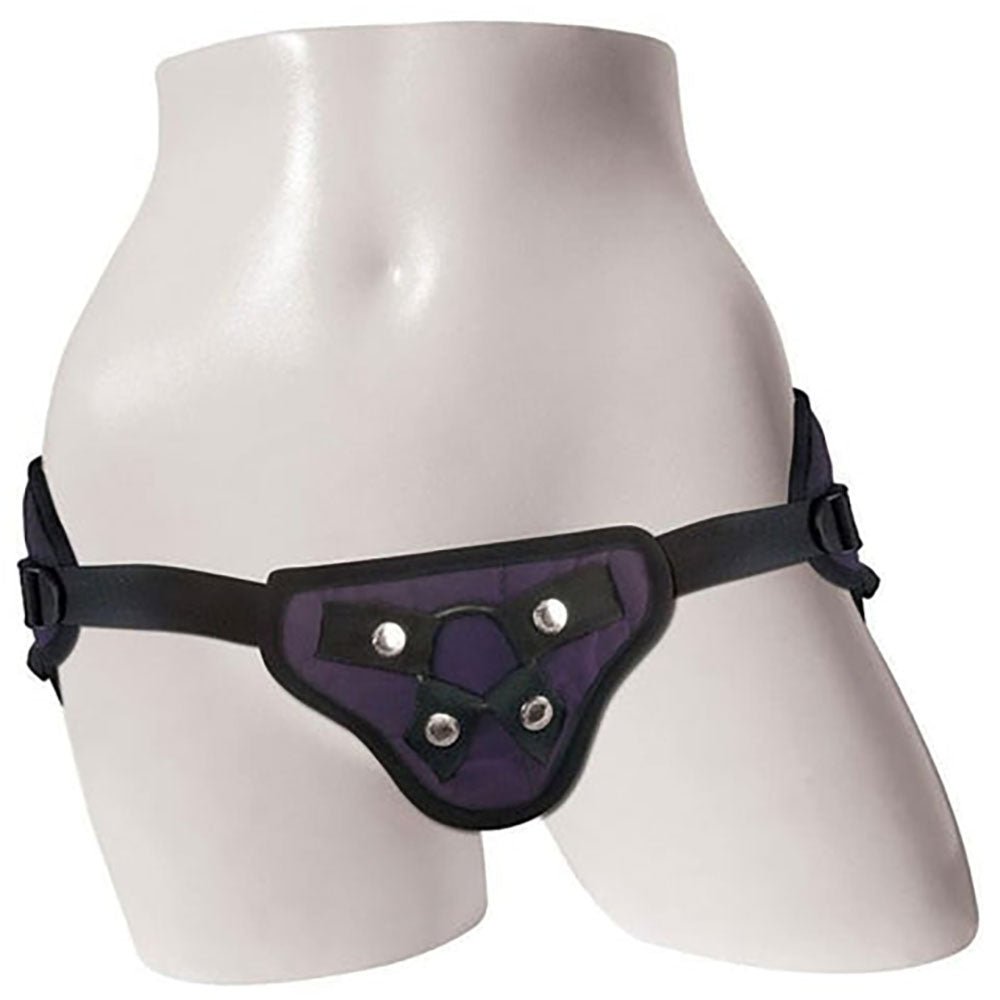 Sportsheets Purple Adjustable Strap On Harness Device - STRAP-ONS