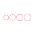 SPORTSHEETS Rubber O - Ring 4 Pack - Coral - Coral Rings - 4 Pack - BONDAGE - TOYS