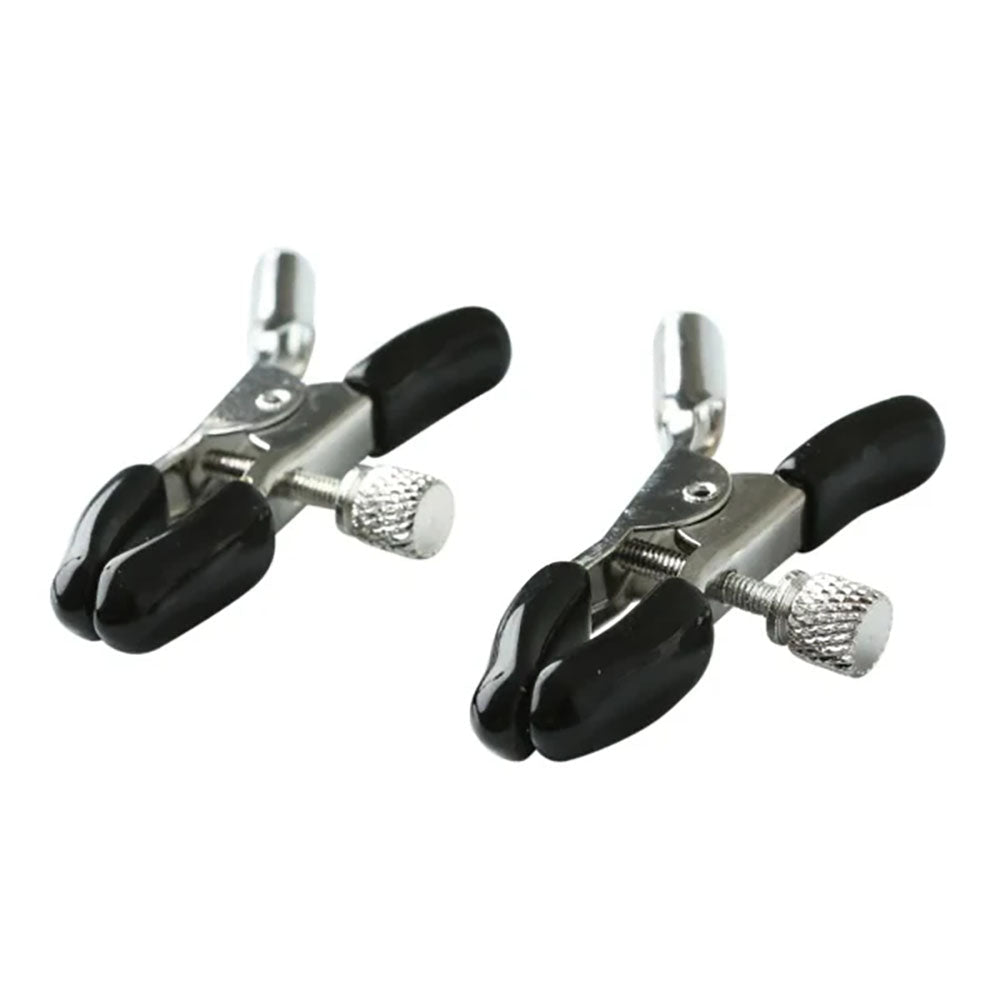 Sportsheets Sex & Mischief Nipple Clips – Adjustable Metal Clamps - BONDAGE - TOYS
