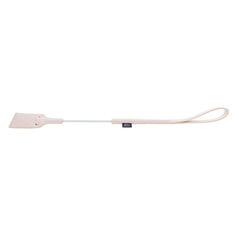 Sportsheets Sex & Mischief Peaches n CreaMe Faux Leather Crop – 53cm - BONDAGE - TOYS