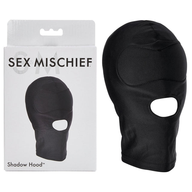Sportsheets Shadow Hood – Black Padded Sensory Deprivation Mask - BONDAGE - TOYS