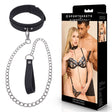 Sportsheets Signature Midnight Muse Adjustable Collar And Leash Restraint Black - BONDAGE-TOYS