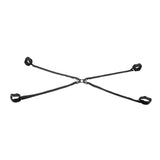 SPORTSHEETS Velvet Noir Adjustable Hog Tie & Cuff Set - BONDAGE - TOYS