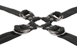 SPORTSHEETS Velvet Noir Adjustable Hog Tie & Cuff Set - BONDAGE - TOYS