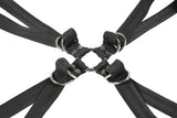 SPORTSHEETS Velvet Noir Adjustable Hog Tie & Cuff Set - BONDAGE - TOYS
