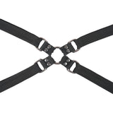 SPORTSHEETS Velvet Noir Adjustable Hog Tie & Cuff Set - BONDAGE - TOYS
