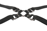 SPORTSHEETS Velvet Noir Adjustable Hog Tie & Cuff Set - BONDAGE - TOYS