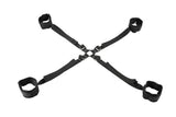 SPORTSHEETS Velvet Noir Adjustable Hog Tie & Cuff Set - BONDAGE - TOYS