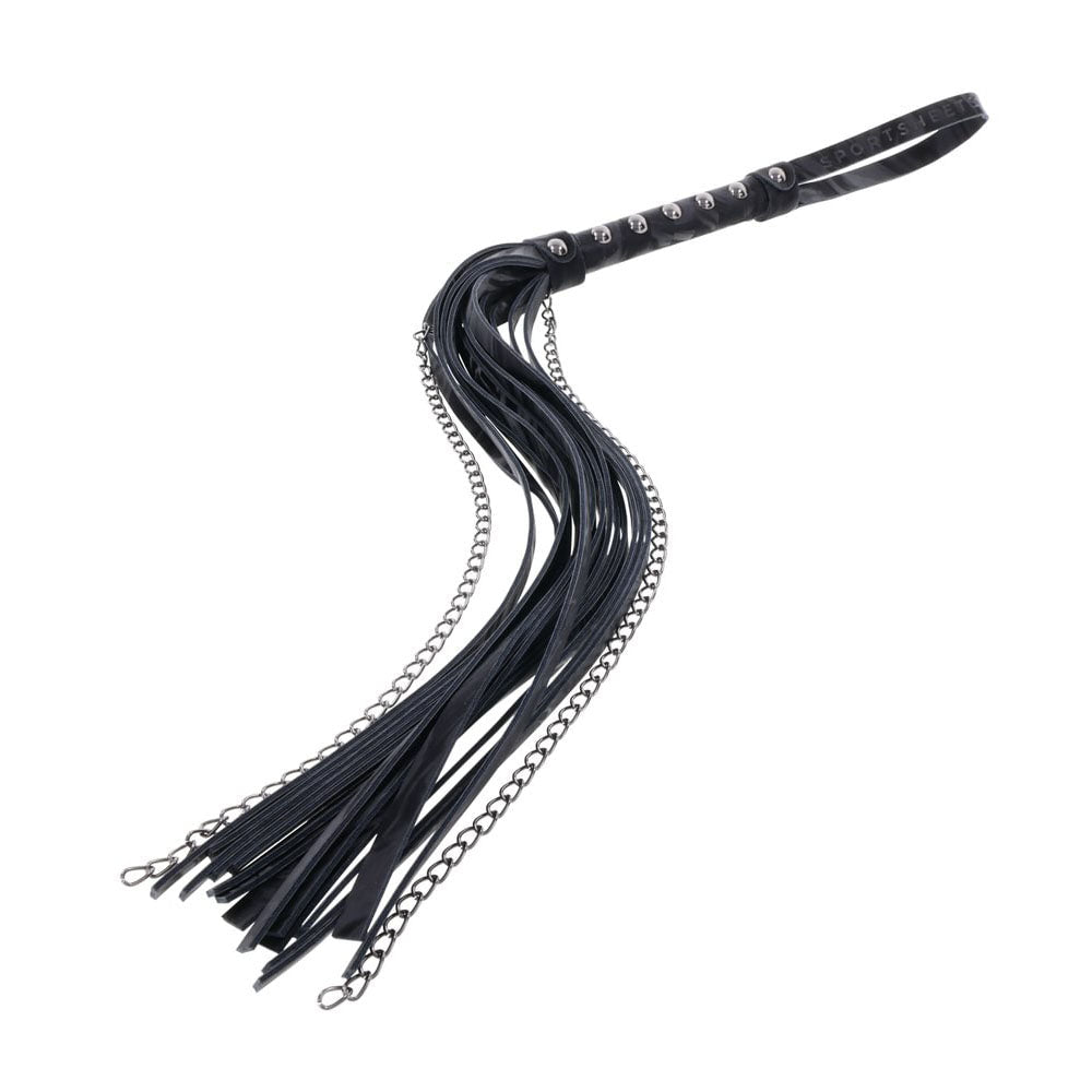 SPORTSHEETS Velvet Noir Chain Flogger - BONDAGE - TOYS
