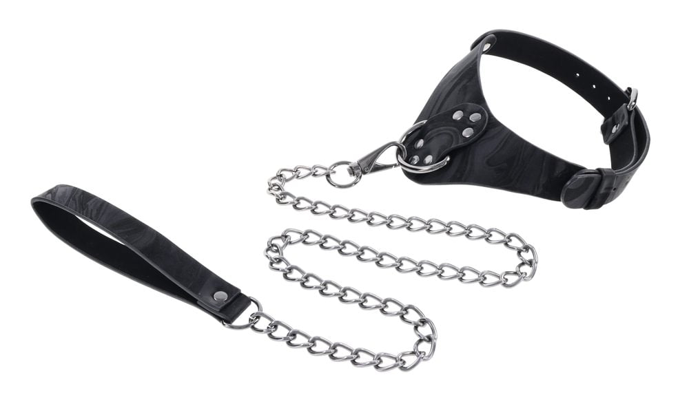 SPORTSHEETS Velvet Noir Collar & Leash - BONDAGE - TOYS