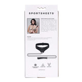 SPORTSHEETS Velvet Noir Collar & Leash - BONDAGE - TOYS